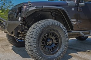 Jeep Wrangler Unlimited Wheel Well Liners - Front & Rear - Rough Country - Black - '07-'18
